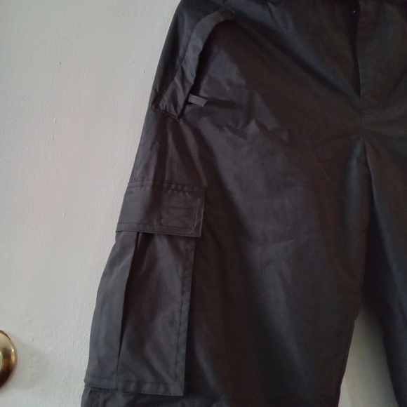 Men's Charcoal Cargo Pants - Picture 2 of 7